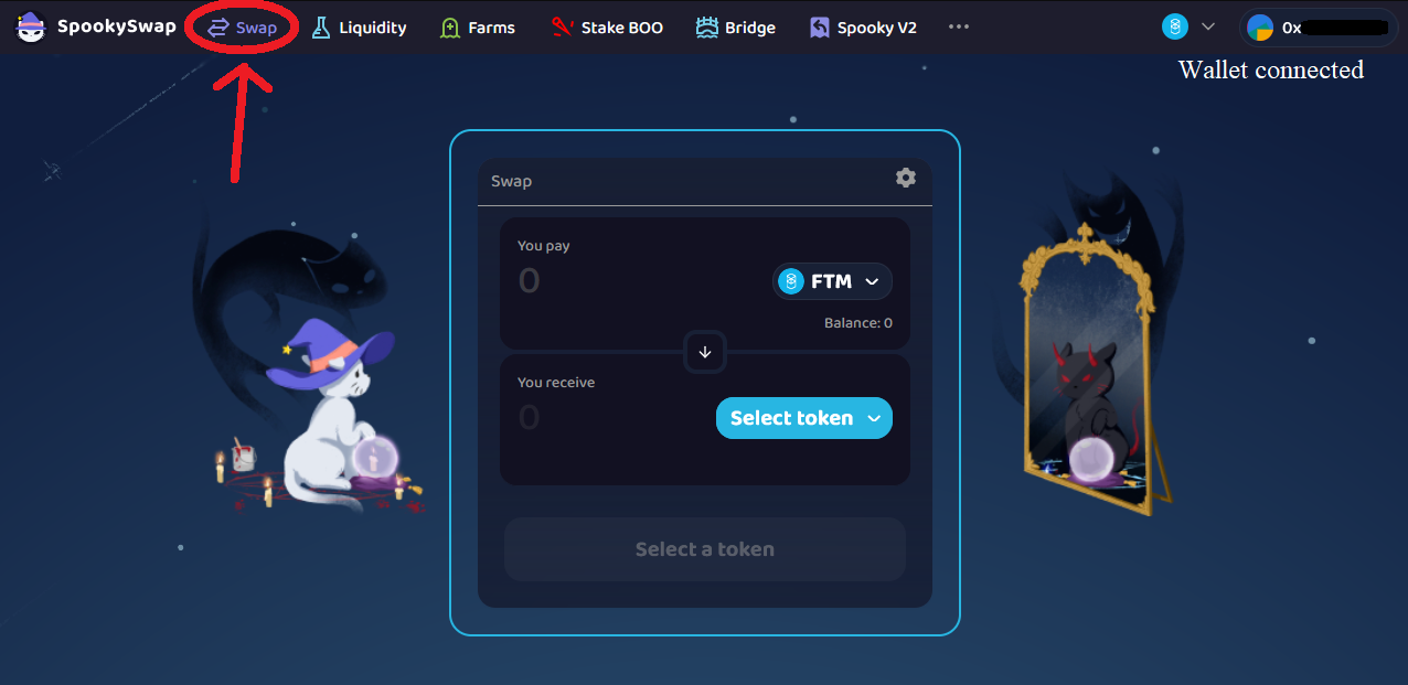 Swap page entry point