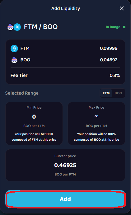 Preview liquidity details