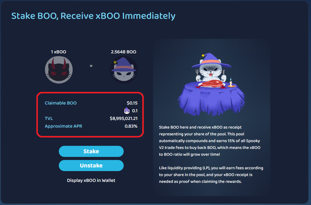 Claimable YOW and xYOW balance